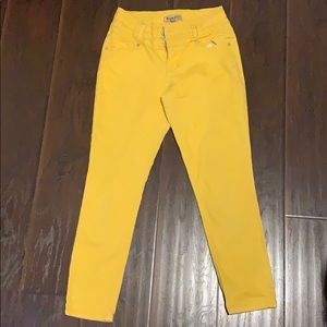 Yellow jeans worn 4 times